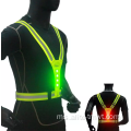 Jaket keselamatan reflektif dengan cahaya LED
